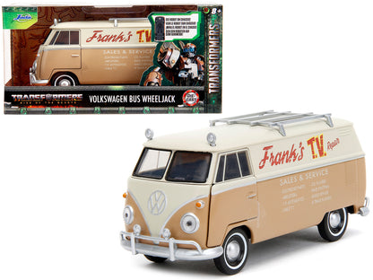 Volkswagen Bus "WheelJack" Tan and Beige "Frank's TV Repair" "Transformers: Rise of the Beasts" (2023) Movie "Hollywood Rides" Series 1/32 Diecast Model Car by Jada <h2>Volkswagen Jada</h2> <p>High-qu