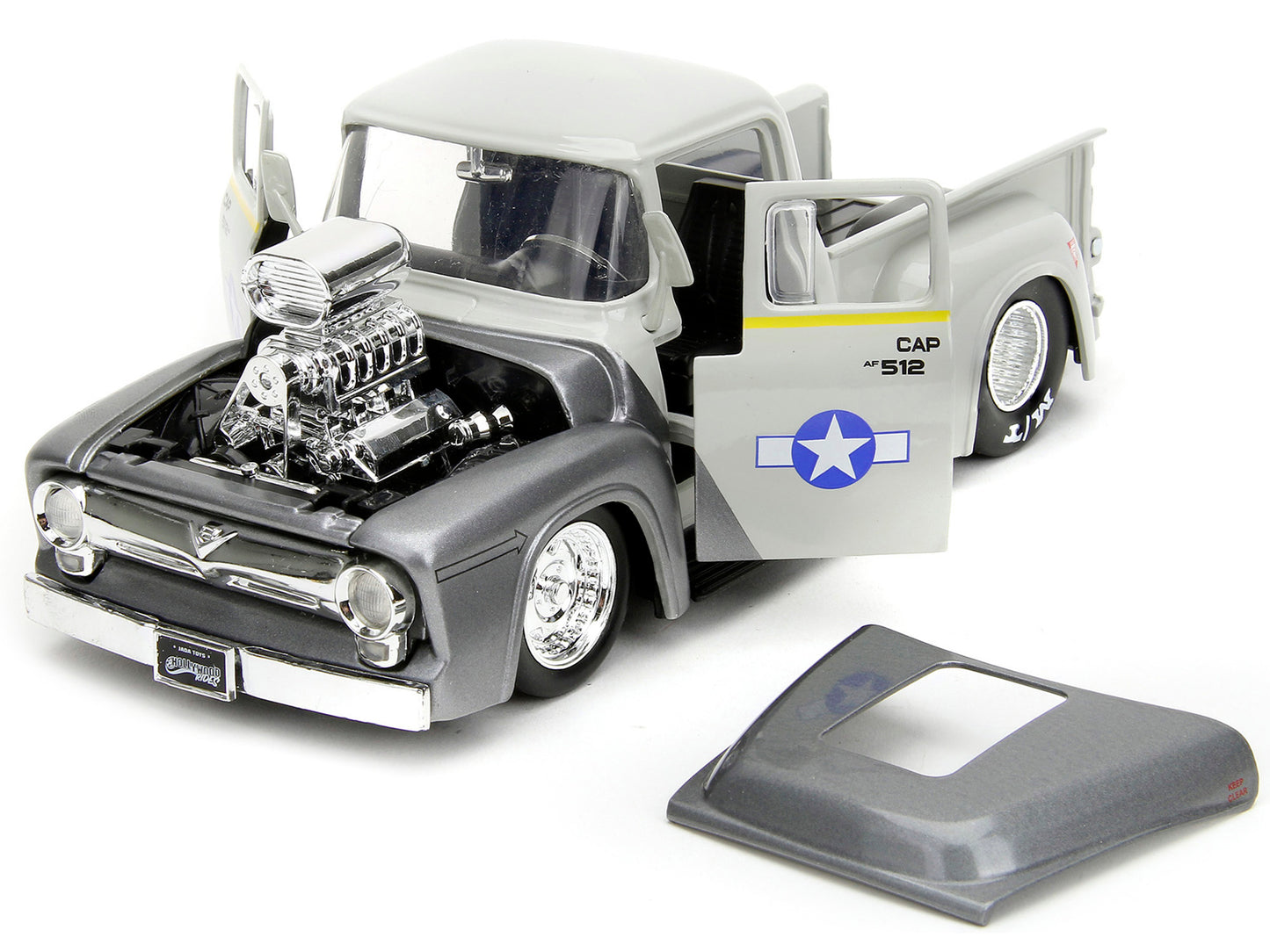 1956 Ford F-100 Pickup Truck Tan and Gray Metallic Guile Diecast Figure "Street Fighter" Video Game "Anime Hollywood Rides" Series 1/24 Model Car by Jada <h2>1956 Jada</h2> <p>High-quality perfect for