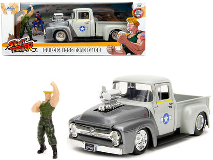 1956 Ford F-100 Pickup Truck Tan and Gray Metallic Guile Diecast Figure "Street Fighter" Video Game "Anime Hollywood Rides" Series 1/24 Model Car by Jada <h2>1956 Jada</h2> <p>High-quality perfect for
