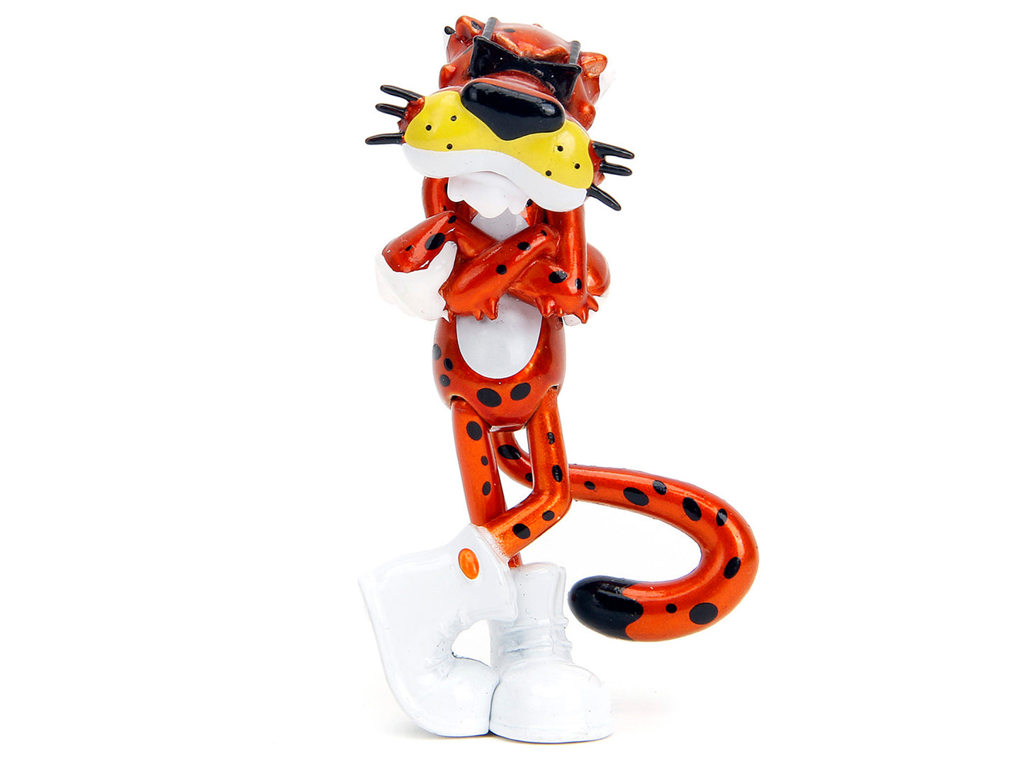 1985 Chevrolet Camaro Z/28 Orange Metallic with Graphics and Chester Cheetah Diecast Figure "Cheetos" "Hollywood Rides" Series 1/24 Model Car by Jada <h2>1985 Jada</h2> <p>High-quality perfect for col