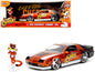 1985 Chevrolet Camaro Z/28 Orange Metallic with Graphics and Chester Cheetah Diecast Figure "Cheetos" "Hollywood Rides" Series 1/24 Model Car by Jada <h2>1985 Jada</h2> <p>High-quality perfect for col