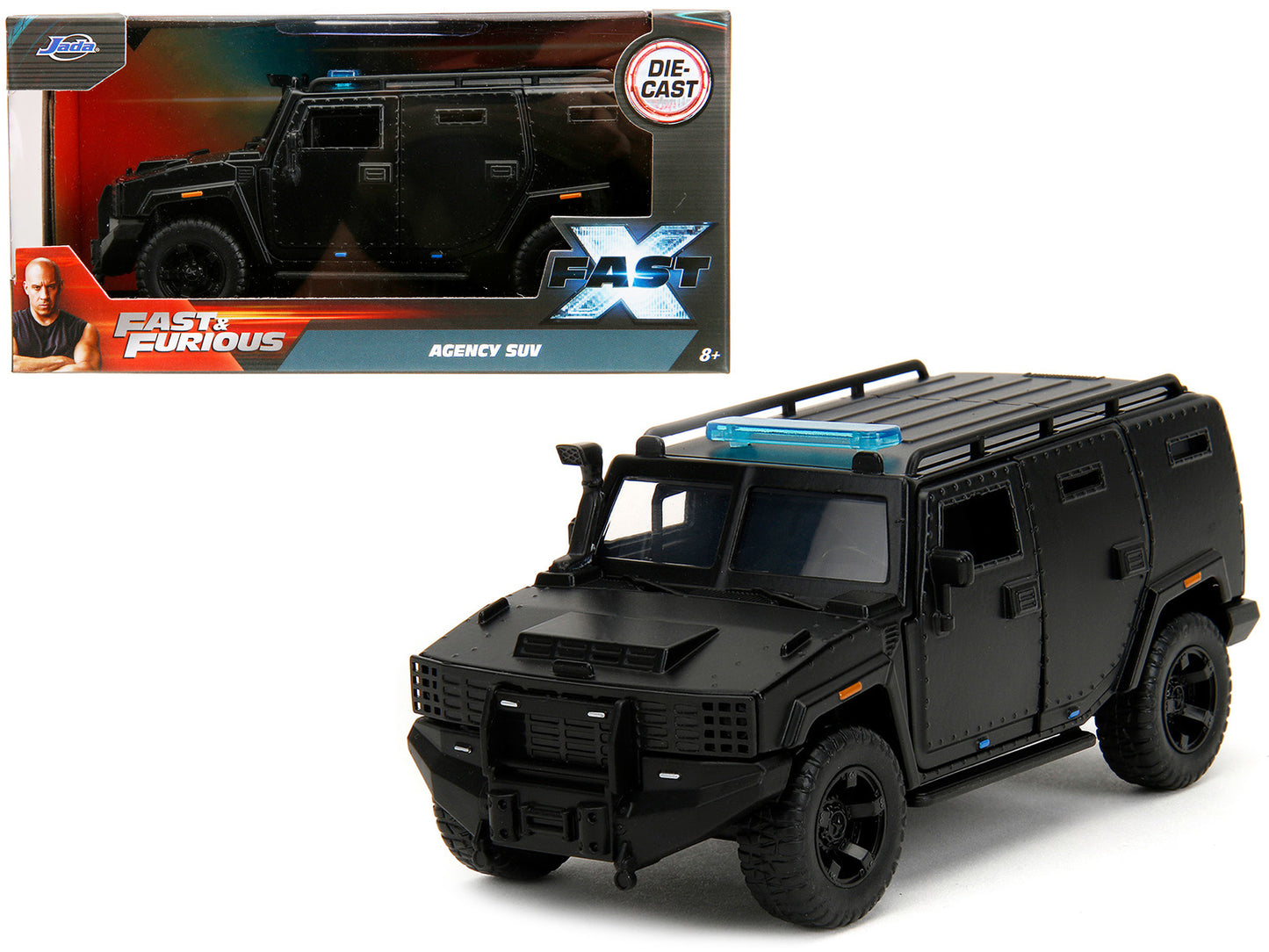 Agency SUV Matt Black "Fast X" (2023) Movie & Furious" Series 1/32 Diecast Model Car by Jada <h2>Agency Jada</h2> <p>High-quality perfect for collectors and enthusiasts. Features detailed interior ext