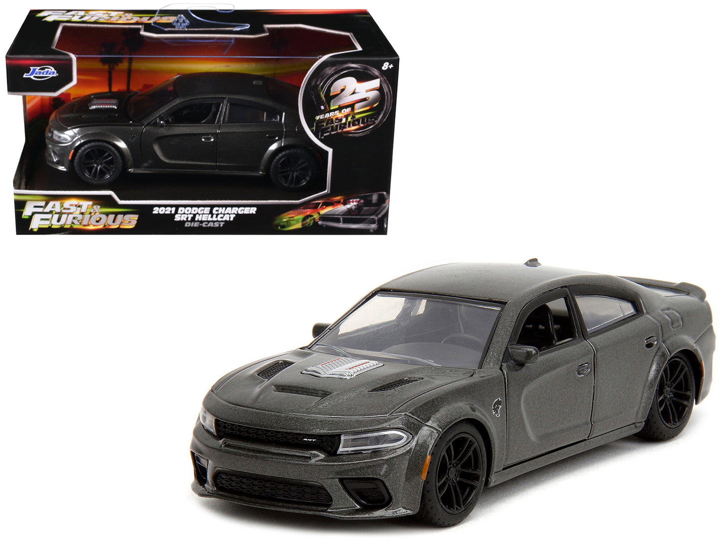 2021 Dodge Charger SRT Hellcat Gray Metallic "Fast X" (2023) Movie & Furious" Series 1/32 Diecast Model Car by Jada <h2>2021 Jada</h2> <p>High-quality perfect for collectors and enthusiasts. Features