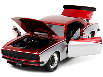 1967 Chevrolet Camaro Candy Red and Silver Metallic "Bigtime Muscle" Series 1/24 Diecast Model Car by Jada <h2>1967 Jada</h2> <p>High-quality perfect for collectors enthusiasts. Features detailed inte
