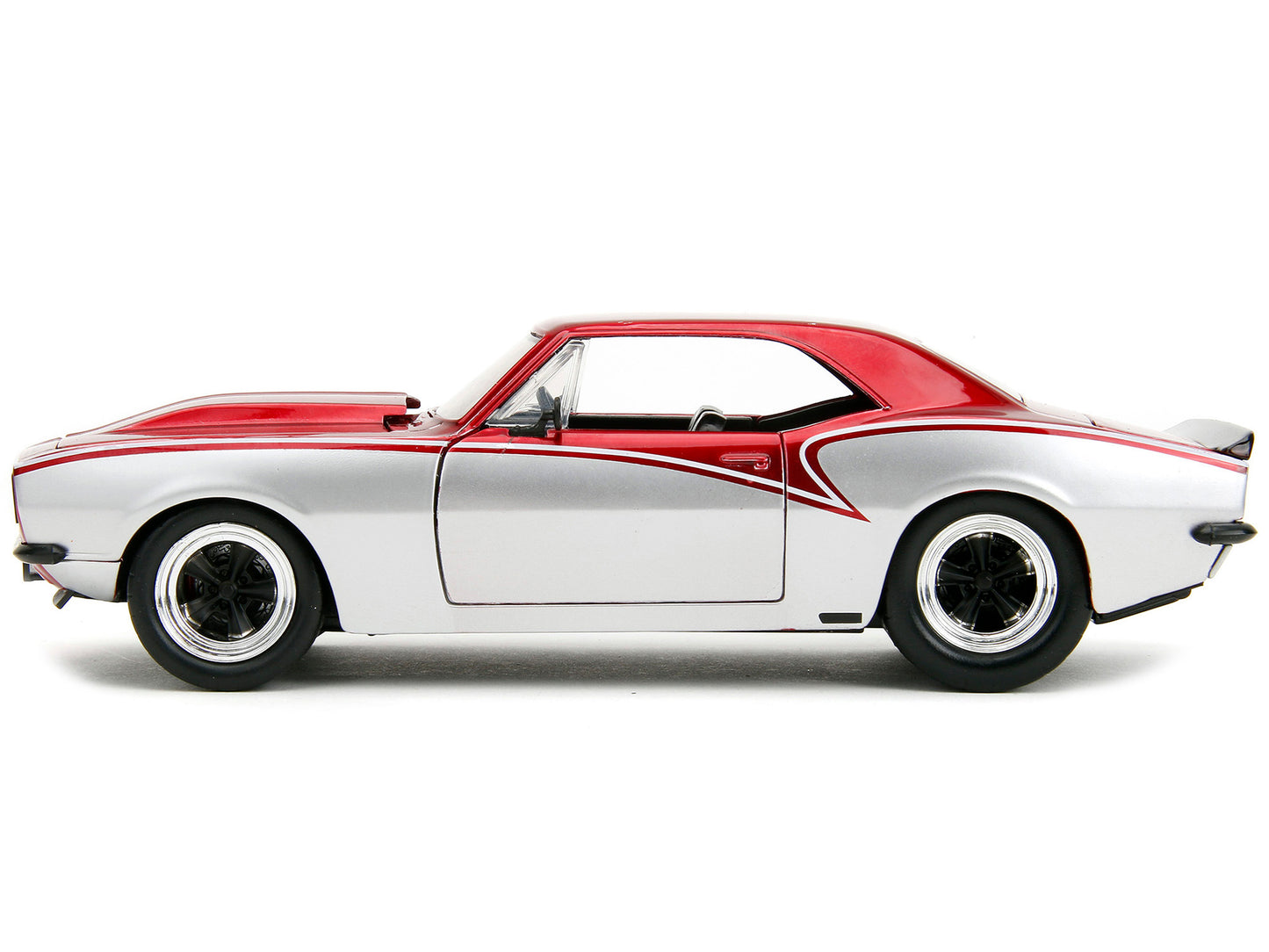 1967 Chevrolet Camaro Candy Red and Silver Metallic "Bigtime Muscle" Series 1/24 Diecast Model Car by Jada <h2>1967 Jada</h2> <p>High-quality perfect for collectors enthusiasts. Features detailed inte