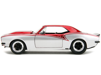 1967 Chevrolet Camaro Candy Red and Silver Metallic "Bigtime Muscle" Series 1/24 Diecast Model Car by Jada <h2>1967 Jada</h2> <p>High-quality perfect for collectors enthusiasts. Features detailed inte