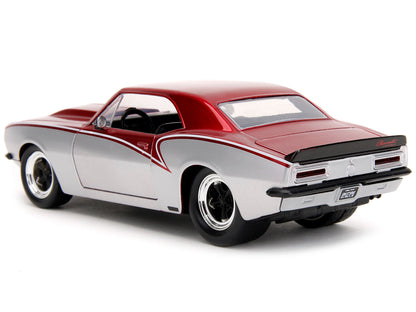 1967 Chevrolet Camaro Candy Red and Silver Metallic "Bigtime Muscle" Series 1/24 Diecast Model Car by Jada <h2>1967 Jada</h2> <p>High-quality perfect for collectors enthusiasts. Features detailed inte
