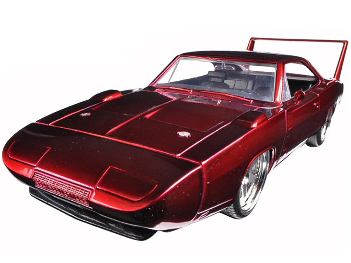1969 Dodge Charger Daytona Red "Fast & Furious 7" (2015) Movie 1/24 Diecast Model Car by Jada