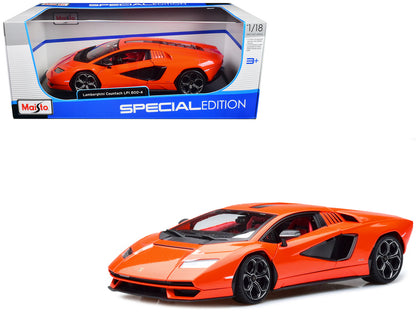 Maisto Lamborghini Countach LPI 800-4 Orange with Red Interior "Special Edition" 1/18 Diecast Model Car by <h2>Lamborghini Maisto</h2> <p>High-quality perfect for collectors and enthusiasts. Features