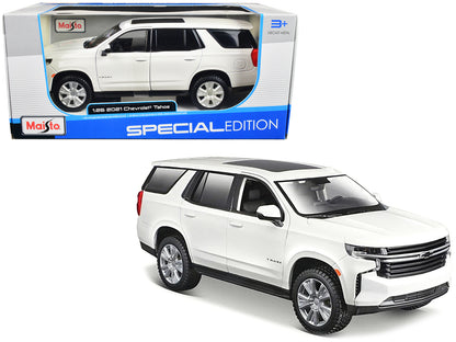 Maisto 2021 Chevrolet Tahoe White with Sunroof "Special Edition" 1/26 Diecast Model Car by <h2>2021 Maisto</h2> <p>High-quality perfect for collectors and enthusiasts. Features detailed interior exter