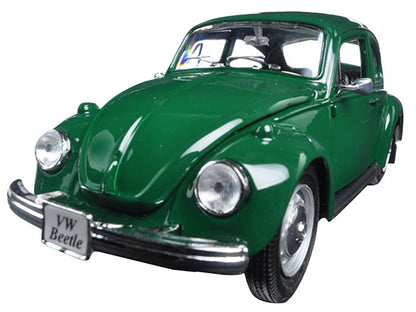 1973 Volkswagen Beetle Green 1/24 T&y Diecast Model Car by Maisto