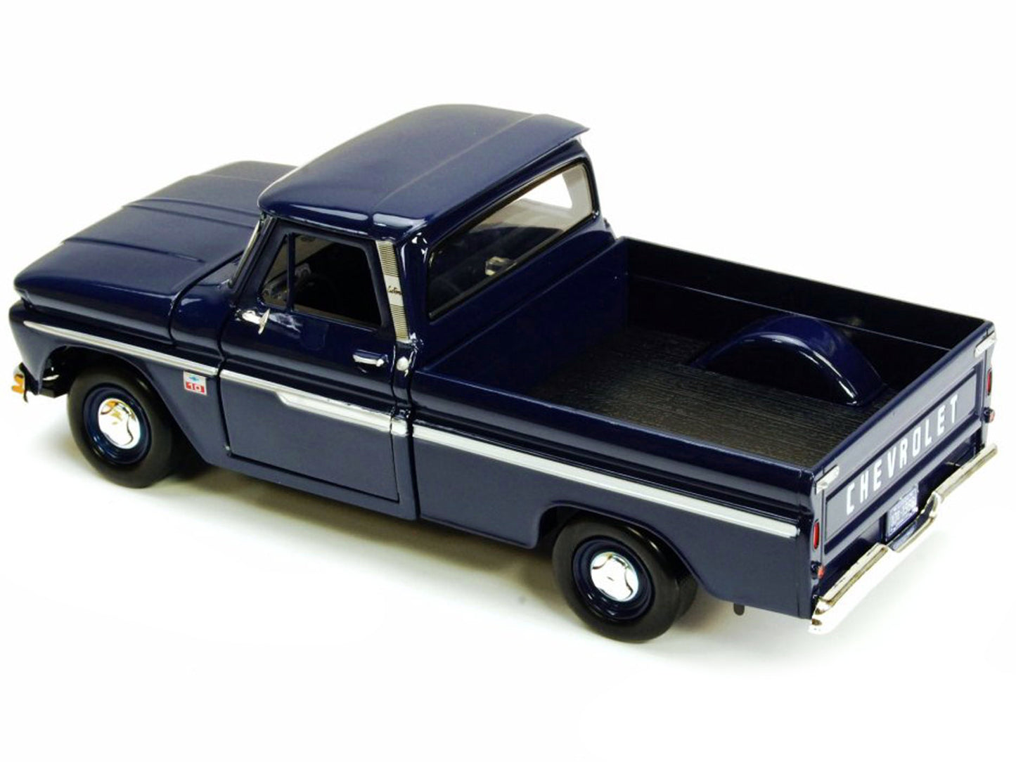 1966 Chevrolet C10 Fleetside Pickup Truck Dark Blue 1/24 Diecast Car Model by Motormax <h2>1966 Motormax</h2> <p>High-quality perfect for collectors and enthusiasts. Features detailed interior exterio
