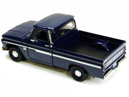 1966 Chevrolet C10 Fleetside Pickup Truck Dark Blue 1/24 Diecast Car Model by Motormax <h2>1966 Motormax</h2> <p>High-quality perfect for collectors and enthusiasts. Features detailed interior exterio