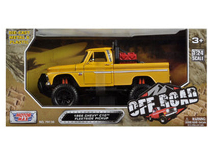 1966 Chevrolet C10 Fleetside Pickup Truck Off Road Yellow 1/24 Diecast Model by Motormax <h2>1966 Motormax</h2> <p>High-quality car perfect for collectors and enthusiasts. Features detailed interior e
