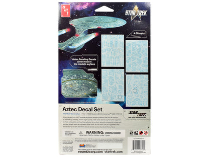"Star Trek: The Next Generation" U.S.S. Enterprise NCC-1701-D Aztec Decal Set 1/1400 Scale by AMT <h2>"Star AMT</h2> <p>High-quality diecast model car perfect for collectors and enthusiasts. Features