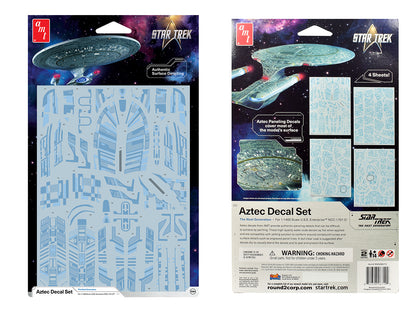 "Star Trek: The Next Generation" U.S.S. Enterprise NCC-1701-D Aztec Decal Set 1/1400 Scale by AMT <h2>"Star AMT</h2> <p>High-quality diecast model car perfect for collectors and enthusiasts. Features