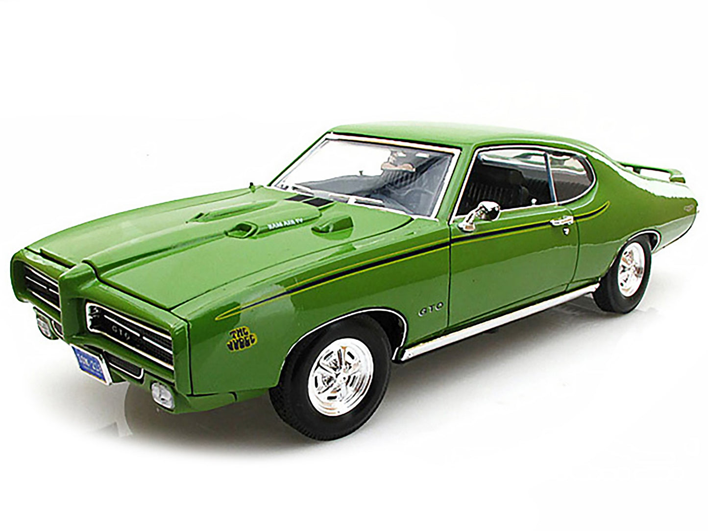 1969 Pontiac GTO Judge Green 1/18 Diecast Car Model by Motormax <h2>1969 Motormax</h2> <p>High-quality perfect for collectors and enthusiasts. Features detailed interior exterior craftsmanship, realis