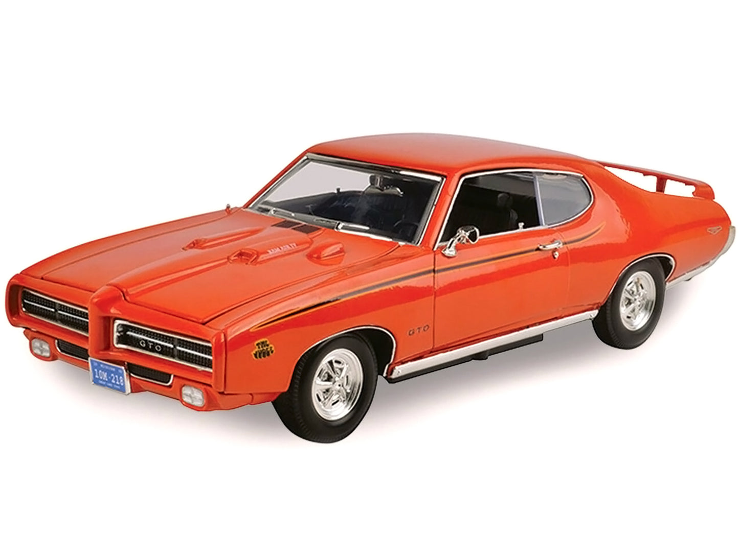 1969 Pontiac GTO Judge Orange 1/18 Diecast Model Car by Motormax <h2>1969 Motormax</h2> <p>High-quality perfect for collectors and enthusiasts. Features detailed interior exterior craftsmanship, reali
