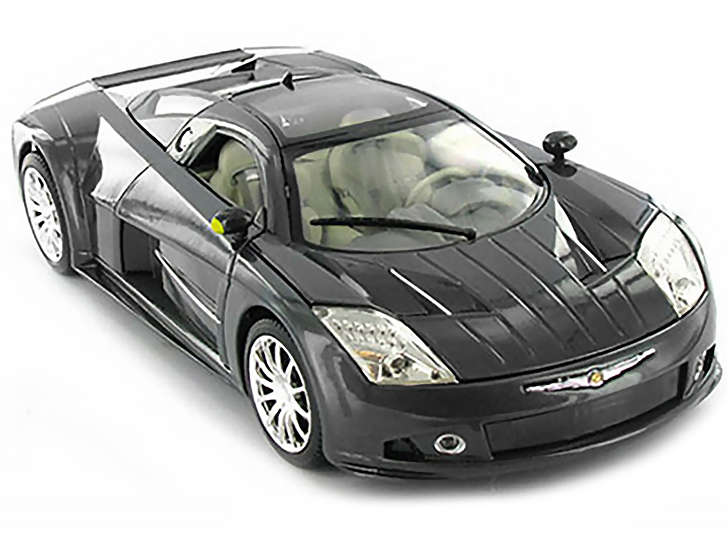 Chrysler Me Four Twelve Concept Car Grey 1/18 Diecast Model by Motormax <h2>Chrysler Motormax</h2> <p>High-quality perfect for collectors and enthusiasts. Features detailed interior exterior craftsman