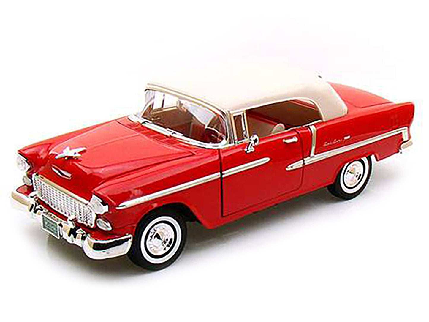 1955 Chevrolet Bel Air Convertible Soft Top Red 1/18 Diecast Car Model by Motormax <h2>1955 Motormax</h2> <p>High-quality perfect for collectors and enthusiasts. Features detailed interior exterior cr