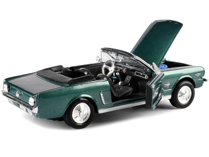 1964 1/2 Ford Mustang Convertible Green Metallic 1/24 Diecast Model Car by Motormax <h2>1964 Motormax</h2> <p>High-quality perfect for collectors and enthusiasts. Features detailed interior exterior c
