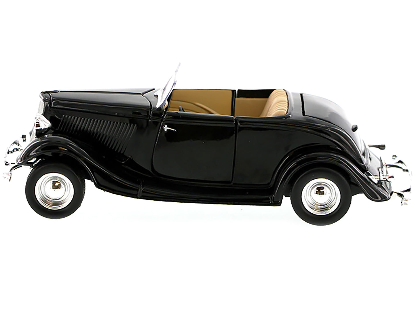 1934 Ford Coupe Convertible Black 1/24 Diecast Model Car by Motormax <h2>1934 Motormax</h2> <p>High-quality perfect for collectors and enthusiasts. Features detailed interior exterior craftsmanship, r