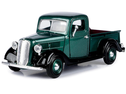 1937 Ford Pickup Truck Green and Black 1/24 Diecast Model Car by Motormax <h2>1937 Motormax</h2> <p>High-quality perfect for collectors enthusiasts. Features detailed interior exterior craftsmanship,