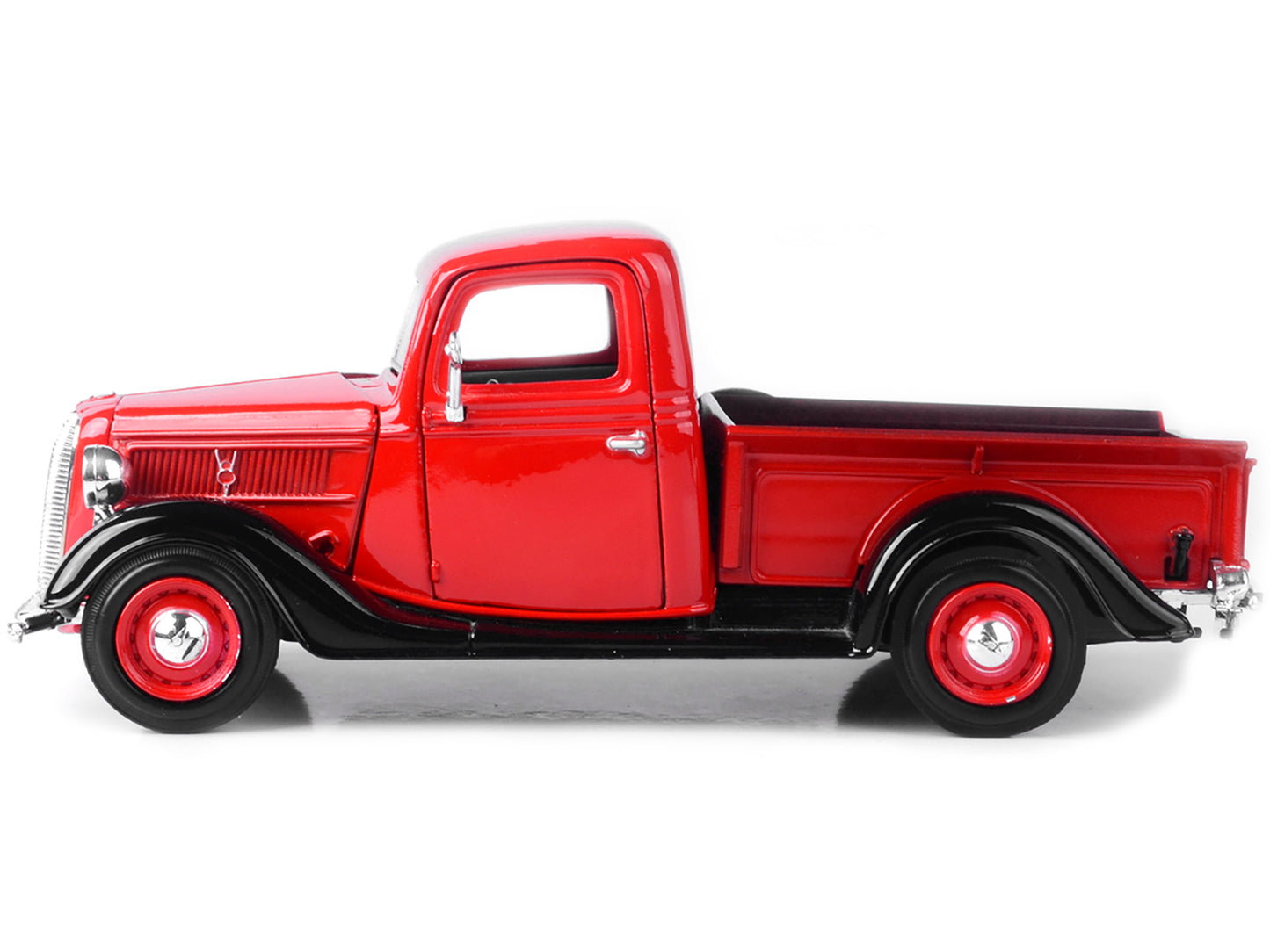 1937 Ford Pickup Truck Red and Black 1/24 Diecast Model Car by Motormax <h2>1937 Motormax</h2> <p>High-quality perfect for collectors enthusiasts. Features detailed interior exterior craftsmanship, re