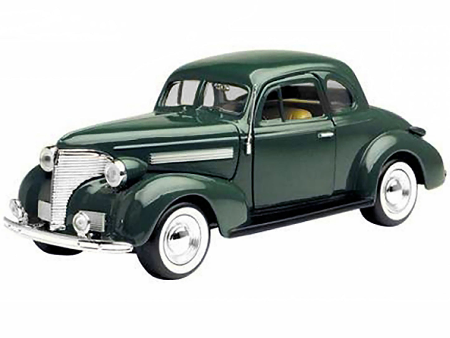 1939 Chevrolet Coupe Green 1/24 Diecast Model Car by Motormax <h2>1939 Motormax</h2> <p>High-quality perfect for collectors and enthusiasts. Features detailed interior exterior craftsmanship, realisti