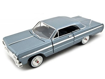 1964 Chevrolet Impala Blue 1/24 Diecast Model Car by Motormax <h2>1964 Motormax</h2> <p>High-quality perfect for collectors and enthusiasts. Features detailed interior exterior craftsmanship, realisti