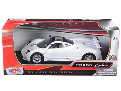 Pagani Zonda C12 White 1/24 Diecast Car Model by Motormax <h2>Pagani Motormax</h2> <p>High-quality perfect for collectors and enthusiasts. Features detailed interior exterior craftsmanship, realistic