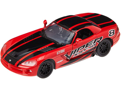 2003 Dodge Viper SRT-10 #8 Red with Black Stripes "GT Racing" Series 1/24 Diecast Model Car by Motormax <h2>2003 Motormax</h2> <p>High-quality perfect for collectors and enthusiasts. Features detailed