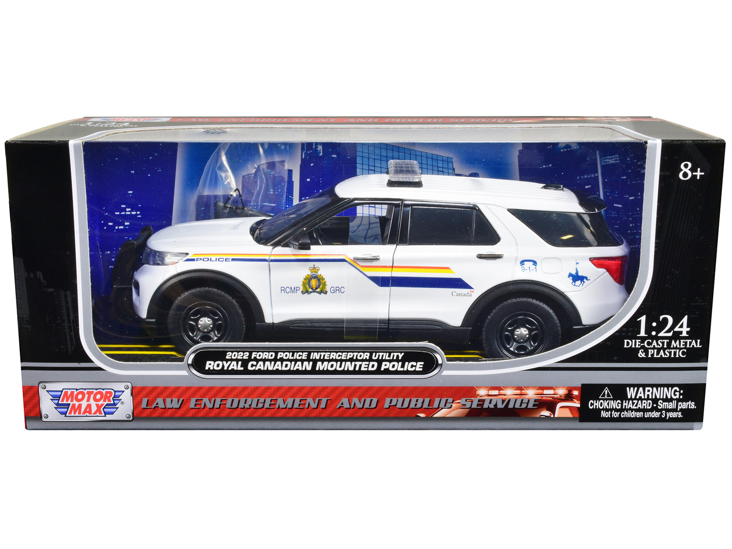 2022 Ford Police Interceptor Utility "RCMP (Royal Canadian Mounted Police)" White 1/24 Diecast Model Car by Motormax <h2>2022 Motormax</h2> <p>High-quality perfect for collectors and enthusiasts. Feat