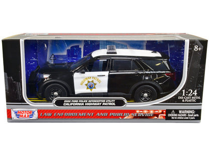2022 Ford Police Interceptor Utility "California Highway Patrol" Black and White 1/24 Diecast Model Car by Motormax <h2>2022 Motormax</h2> <p>High-quality perfect for collectors enthusiasts. Features