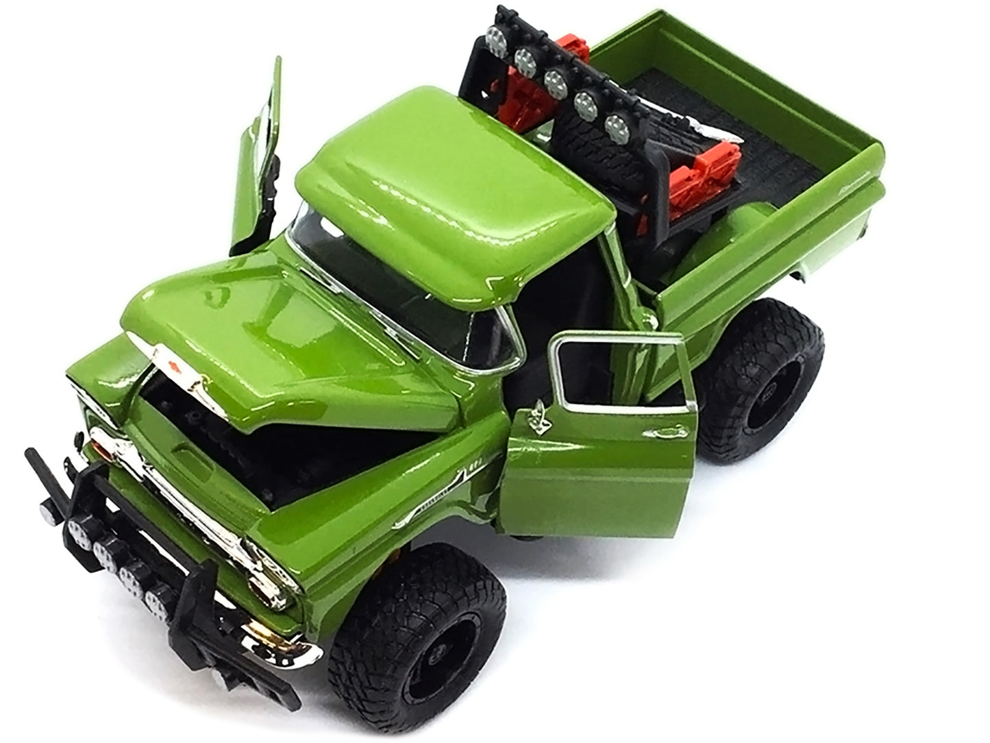 1958 Chevrolet Apache Fleetside Pickup Truck Off Road Green 1/24 Diecast Model by Motormax <h2>1958 Motormax</h2> <p>High-quality car perfect for collectors and enthusiasts. Features detailed interior