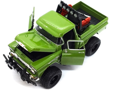 1958 Chevrolet Apache Fleetside Pickup Truck Off Road Green 1/24 Diecast Model by Motormax <h2>1958 Motormax</h2> <p>High-quality car perfect for collectors and enthusiasts. Features detailed interior