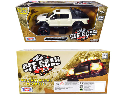 2017 Ford F-150 Raptor Off-Road Pickup Truck Cream 1/27 Diecast Model Car by Motormax <h2>2017 Motormax</h2> <p>High-quality perfect for collectors and enthusiasts. Features detailed interior exterior