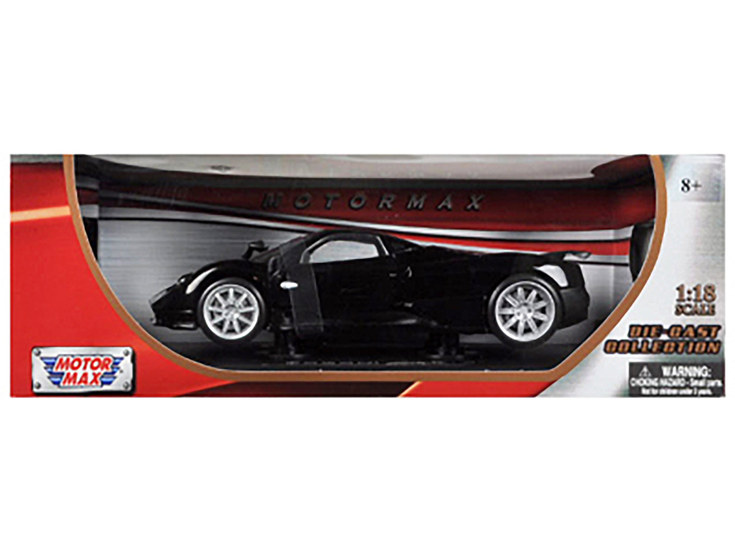 Pagani Zonda F Black 1/18 Diecast Car Model by Motormax <h2>Pagani Motormax</h2> <p>High-quality perfect for collectors and enthusiasts. Features detailed interior exterior craftsmanship, realistic pa