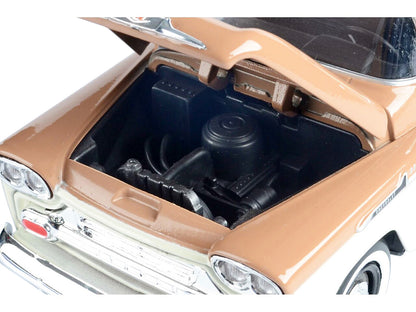 1958 Chevrolet Apache Fleetside Pickup Truck Brown and Beige 1/24 Diecast Model Car by Motormax <h2>1958 Motormax</h2> <p>High-quality perfect for collectors enthusiasts. Features detailed interior ex
