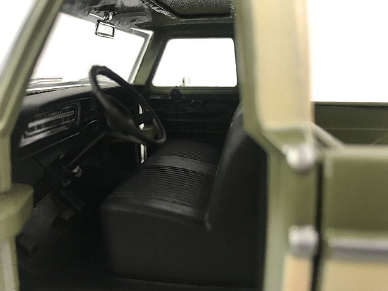 1969 Ford F-100 Pickup Truck Light Green and Cream 1/24 Diecast Model Car by Motormax <h2>1969 Motormax</h2> <p>High-quality perfect for collectors enthusiasts. Features detailed interior exterior cra