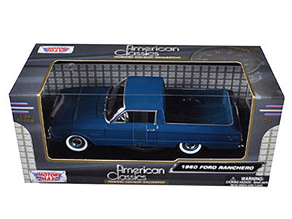 1960 Ford Falcon Ranchero Pickup Blue 1/24 Diecast Model Car by Motormax