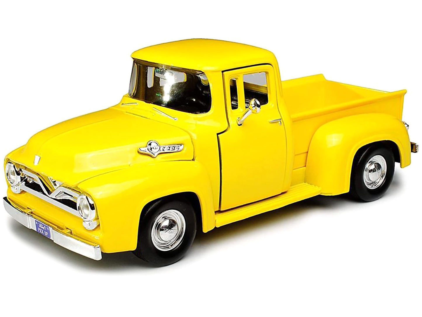 1955 Ford F-100 Pickup Truck Yellow 1/24 Diecast Model Car by Motormax