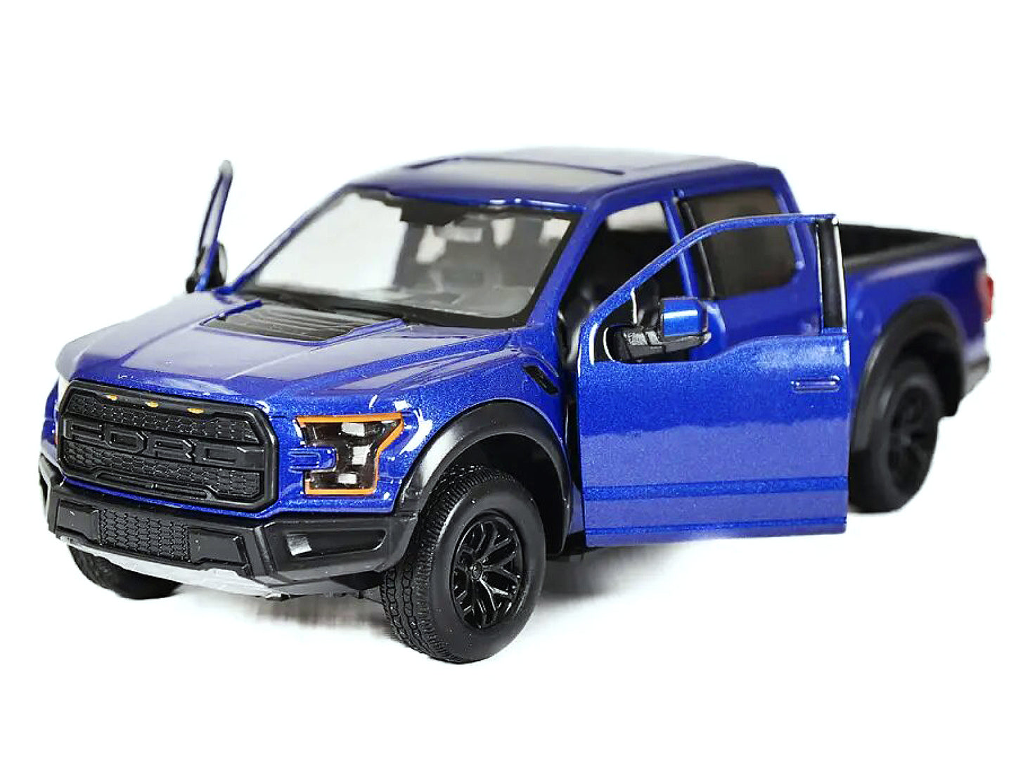 2017 Ford F-150 Raptor Pickup Truck Blue with Black Wheels 1/27 Diecast Model Car by Motormax <h2>2017 Motormax</h2> <p>High-quality perfect for collectors and enthusiasts. Features detailed interior