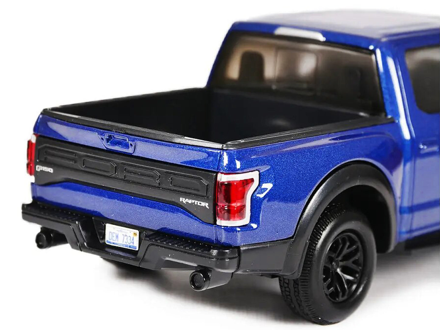 2017 Ford F-150 Raptor Pickup Truck Blue with Black Wheels 1/27 Diecast Model Car by Motormax <h2>2017 Motormax</h2> <p>High-quality perfect for collectors and enthusiasts. Features detailed interior