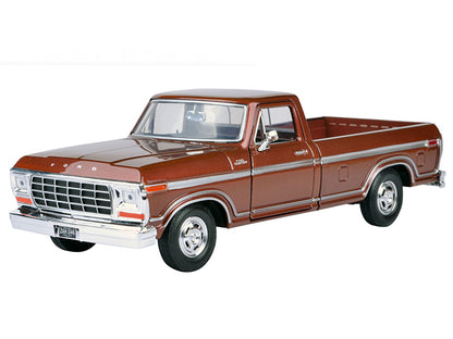 1979 Ford F-150 Pickup Truck Brown 1/24 Diecast Model Car by Motormax <h2>1979 Motormax</h2> <p>High-quality perfect for collectors and enthusiasts. Features detailed interior exterior craftsmanship,