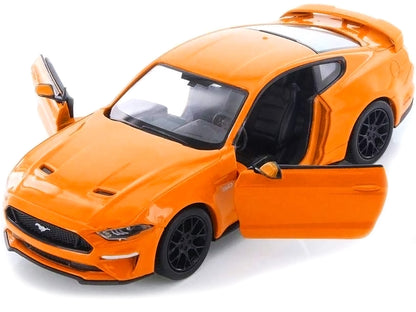 2018 Ford Mustang GT 5.0 Orange with Black Wheels 1/24 Diecast Model Car by Motormax <h2>2018 Motormax</h2> <p>High-quality perfect for collectors and enthusiasts. Features detailed interior exterior