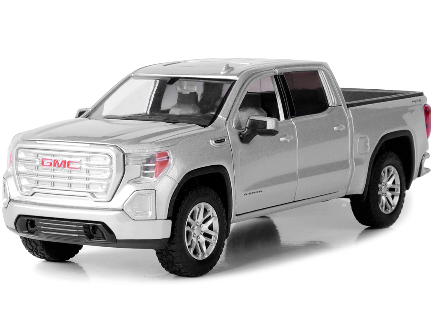 2019 GMC Sierra 1500 SLT Crew Cab Pickup Truck Silver Metallic 1/24-1/27 Diecast Model Car by Motormax <h2>2019 Motormax</h2> <p>High-quality perfect for collectors and enthusiasts. Features detailed