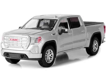 2019 GMC Sierra 1500 SLT Crew Cab Pickup Truck Silver Metallic 1/24-1/27 Diecast Model Car by Motormax <h2>2019 Motormax</h2> <p>High-quality perfect for collectors and enthusiasts. Features detailed