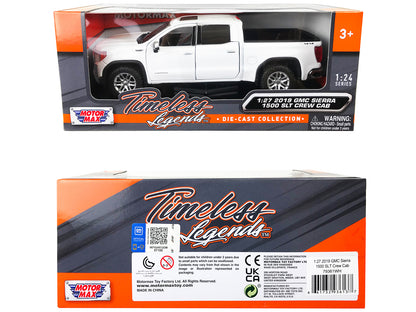 2019 GMC Sierra 1500 SLT Crew Cab 4x4 Pickup Truck with Sunroof White "Timeless Legends" Series 1/24-1/27 Diecast Model Car by Motormax <h2>2019 Motormax</h2> <p>High-quality perfect for collectors an