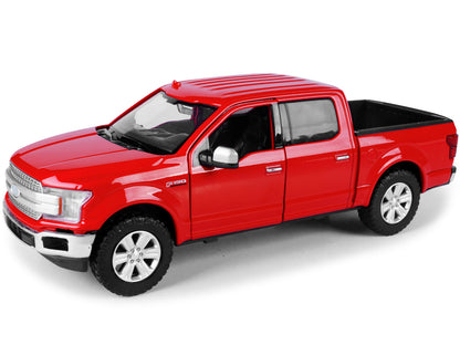 2019 Ford F-150 Lariat Crew Cab Pickup Truck Red 1/24-1/27 Diecast Model Car by Motormax <h2>2019 Motormax</h2> <p>High-quality perfect for collectors and enthusiasts. Features detailed interior exter